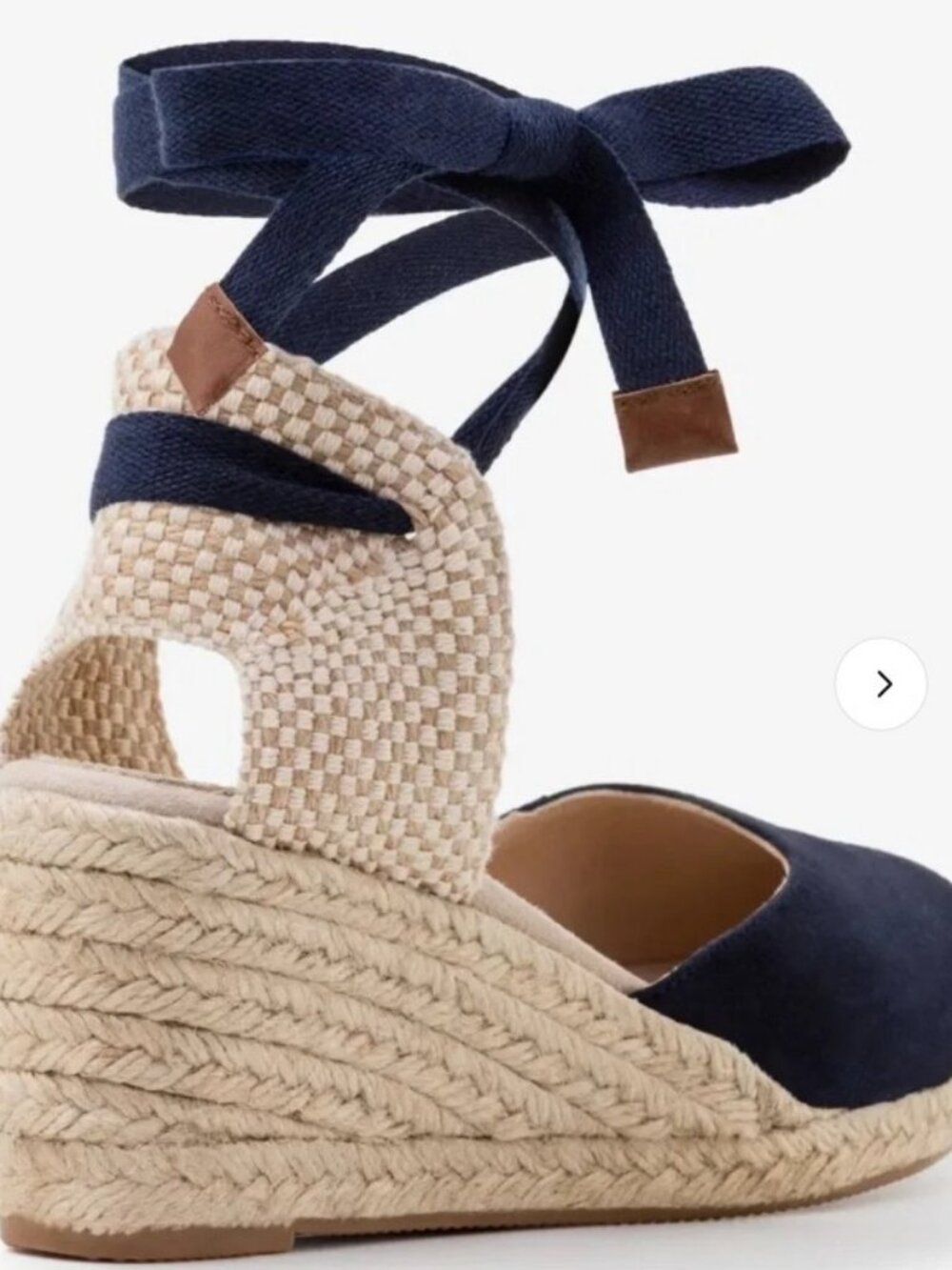 Boden Cassie Wedge Espadrille in Navy Blue